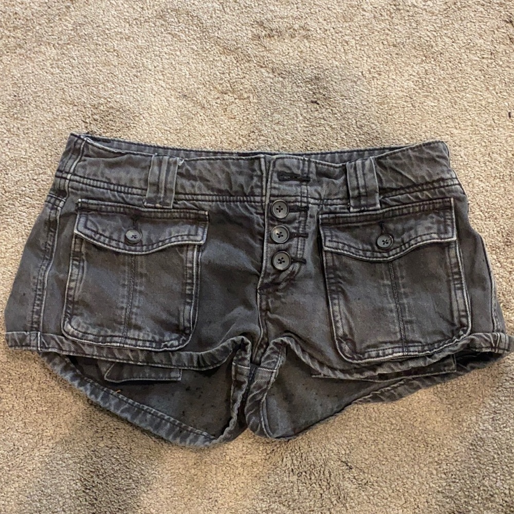Free People Washed Black Short